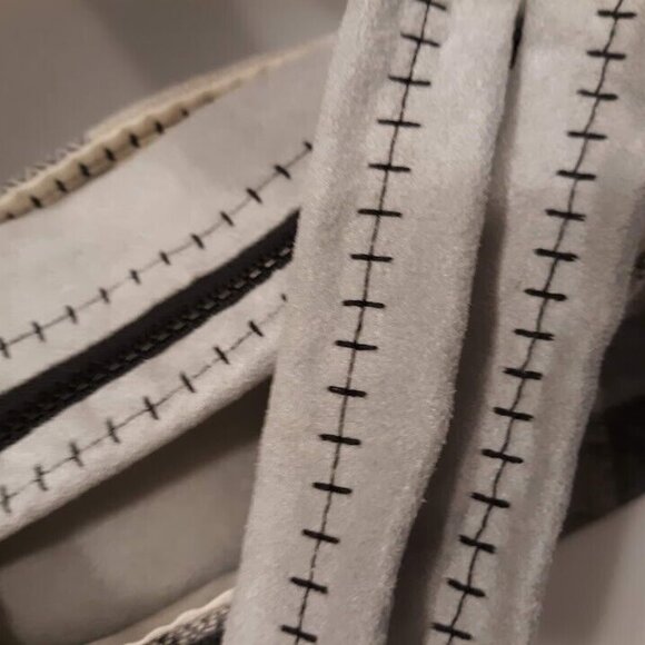 NEW Suede and Plaid Shoulder bag Purse Double handle Satchel Custom Stitching - Picture 8 of 10